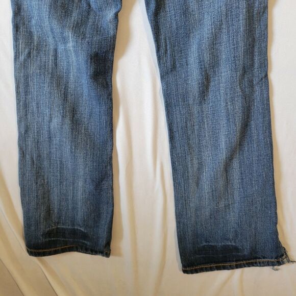 Helix Size 16 Jeans 100% Cotton Slim Boot Cut Distressed 30x28 - Picture 6 of 8